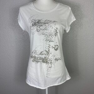 Calvin‎ Klein Jeans White graphic top